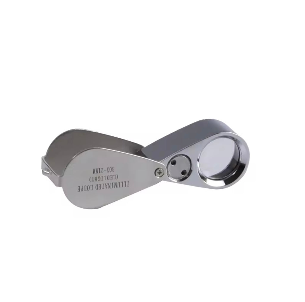 Lupp med belysning 30x förstoring