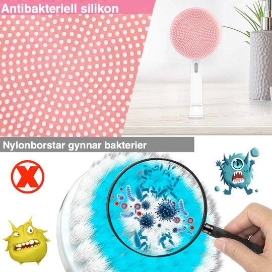 Borsthuvud för ansiktsrengöring