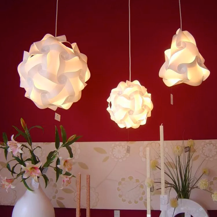 DIY Pussellampa IQ lampskärm