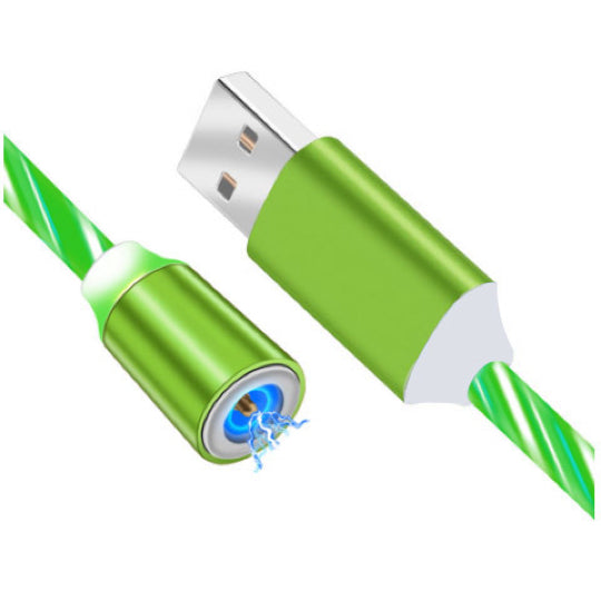 Magnetisk multiladdare 3-i-1 med running light belysning. Passar de flesta mobiler