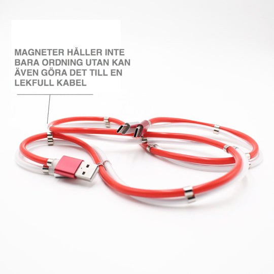 Trasselfri magnetisk laddkabel