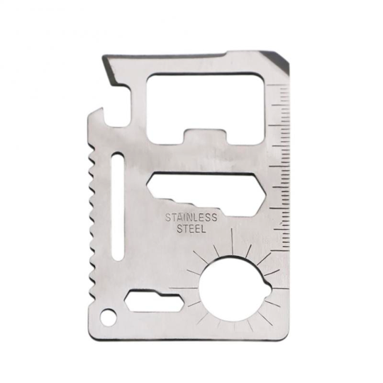 Survival Card Multiverktyg som får plats i kreditkortsfickan