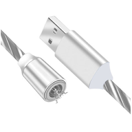 Magnetisk multiladdare 3-i-1 med running light belysning. Passar de flesta mobiler